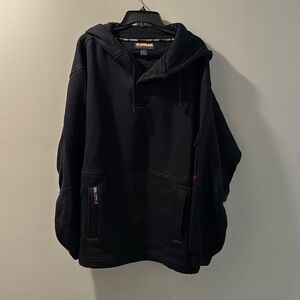 Hooded black sweatshirt